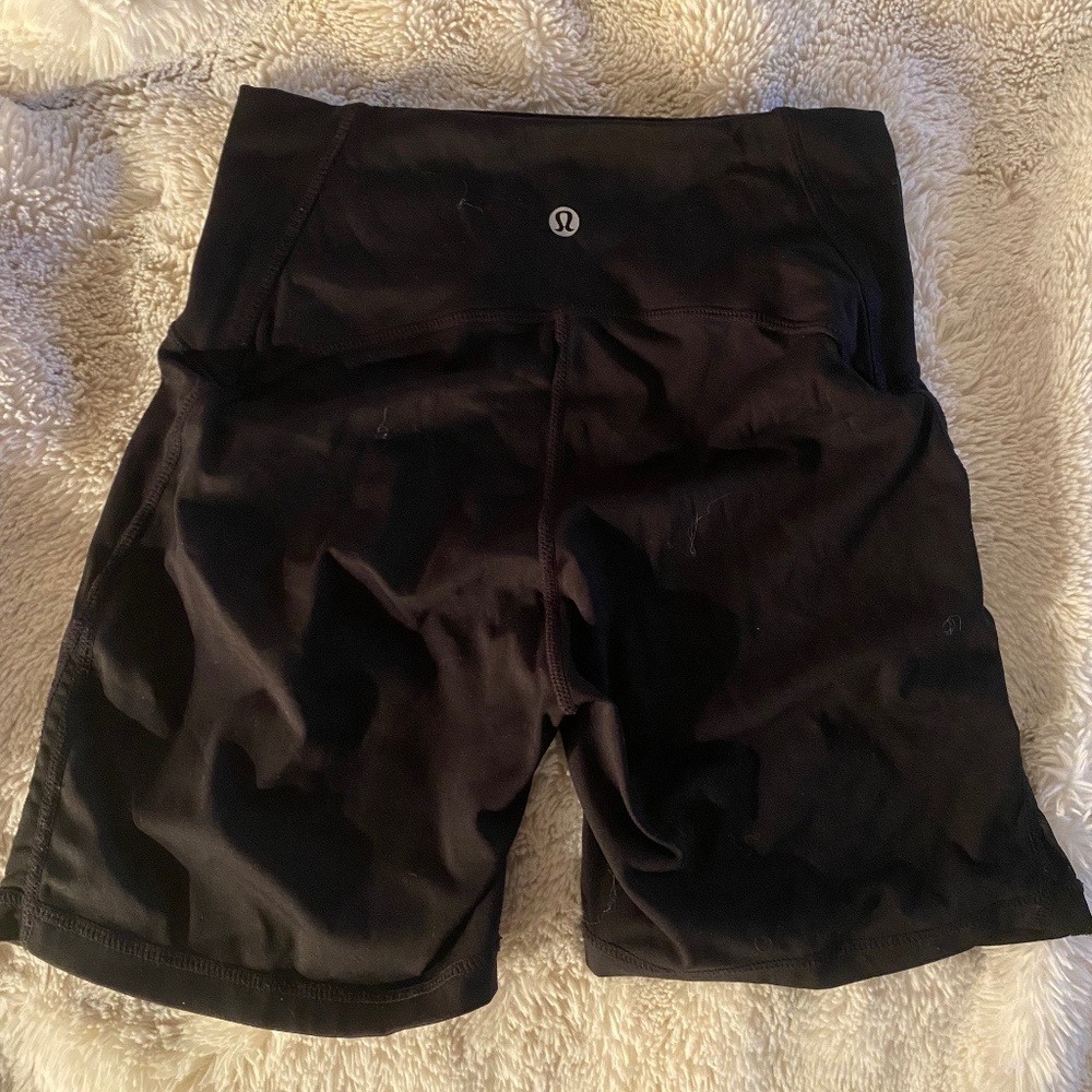 Lululemon Biker Shorts - Size 0, Black